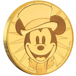 Niue / Gold Quarter Ounce 2017 Mickey - Christmas Carol - reverse photo