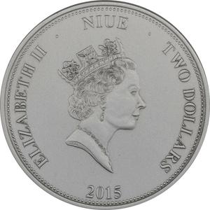 Niue / Silver Ounce 2015 Swiss Wildlife - Mountain Hare - obverse photo