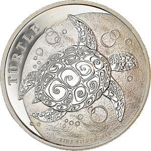 Niue / Silver Ounce 2019 Hawksbill Turtle - reverse photo