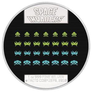 Niue / Silver Ounce 2018 Space Invaders - obverse photo
