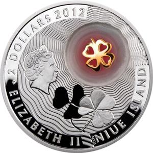 Niue / Silver Ounce 2012 Four-Leaf Clover - obverse photo