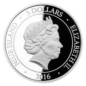 Niue / Five Dollars Silver 2016 Happy Birthday - obverse photo