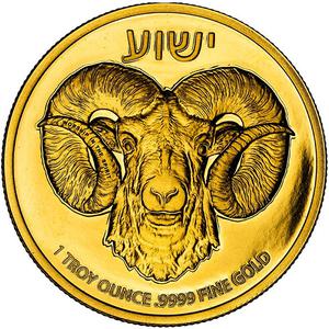 Niue / Gold Ounce 2023 Ram of Calvary - reverse photo