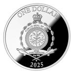 One Dollar Silver 2025 Love Tree: Photo 2025 17.5g Niue Love Tree .999 Silver Coloured Proof Coin / thumbnail