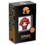 Silver Ounce 2022 Chibi - Warriors: Samurai Warrior: Photo Coin, Niue, Silver Ounce 2022 Chibi - Samurai Warrior / thumbnail