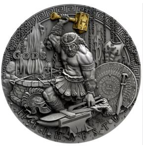 Niue / Silver Two Ounces 2019 Hephaestus - reverse photo