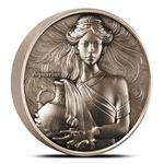 Niue / Silver Five Ounces 2024 Aquarius - reverse photo