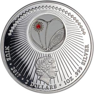 Niue / Silver Ounce 2017 Love Heart - obverse photo