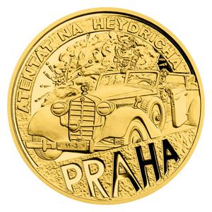 Niue / Gold Quarter Ounce 2022 Assassination of Reinhard Heydrich - reverse photo