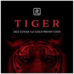 Gold Ounce 2022 Year of the Tiger, PAMP: Photo Coin, Niue, Gold Ounce 2022 Year of the Tiger, PAMP / thumbnail