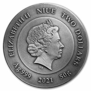 Niue / Silver Fifty Grams 2021 Crypto Mining - obverse photo