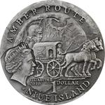 Niue / Silver Ounce 2010 Amber Route - Shombately - obverse photo
