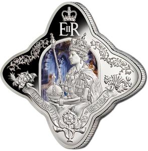 Niue / Silver Ounce 2016 Queen Elizabeth II Royal Star - reverse photo