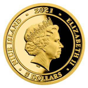 Niue / Gold Tenth-Ounce 2021 Well, Just You Wait! - The Wolf - obverse photo