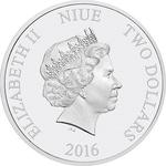 Silver Ounce 2016 Kings of the Continents - Grizzly Bear: Photo Coin, Niue, Silver Ounce 2016 Kings of the Continents - Grizzly Bear / thumbnail