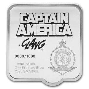 Niue / Silver Two Ounces 2025 Marvel Smash - Captain America - obverse photo