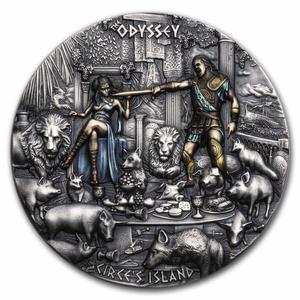 Niue / Silver Two Ounces 2023 The Odyssey - Circe's Island - reverse photo