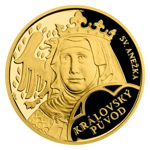 Niue / Gold Quarter Ounce 2021 St Anežka - Royal Origin - obverse photo