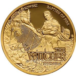 Niue / Gold Ounce 2025 The Witcher - Baptism of Fire - reverse photo