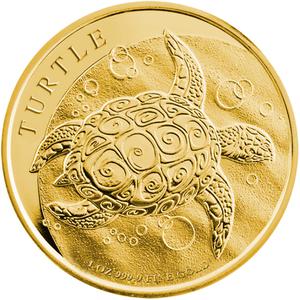 Niue / Gold Ounce 2017 Hawksbill Turtle - reverse photo