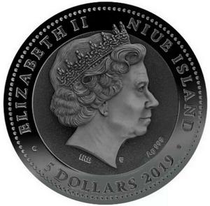 Niue / Silver Two Ounces 2019 Rydwan Chariot - obverse photo