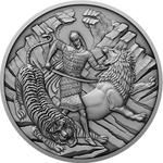 Niue / Silver Ounce 2022 Tariel Fighting the Wild Beast - reverse photo