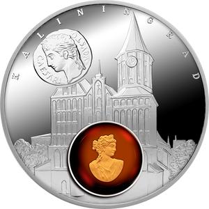Niue / One Dollar Silver 2016 Amber Road - Kaliningrad - reverse photo