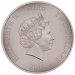Silver Ounce 2016 Warriors of History - Samurai: Photo Coin, Niue, Silver Ounce 2016 Warriors of History - Samurai / thumbnail