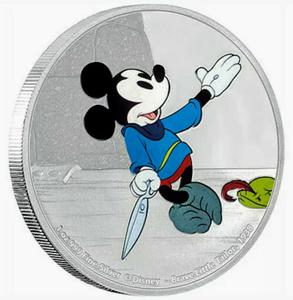 Niue / Silver Ounce 2016 Mickey Mouse - Brave Little Tailor - reverse photo