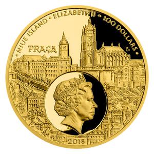 Niue / Gold Two Ounces 2018 Rudolf II and Edward Kelley - obverse photo