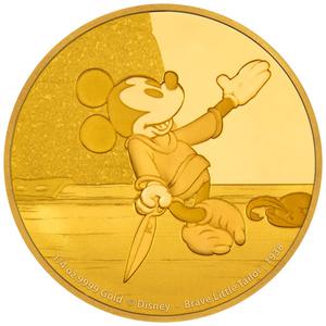 Niue / Gold Quarter Ounce 2016 Mickey - Brave Little Tailor - obverse photo
