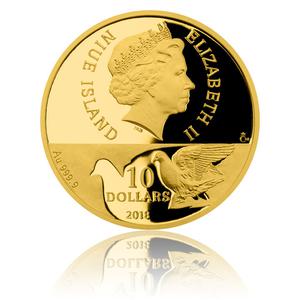 Niue / Gold Quarter Ounce 2018 First World War on Land - obverse photo