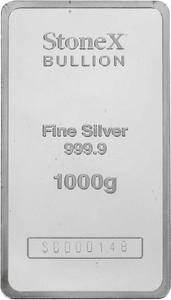 Niue / Silver Kilo 2021 Coin Bar, StoneX Bullion - reverse photo
