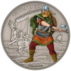 Niue / Silver Ounce 2016 Warriors of History - Vikings - obverse photo