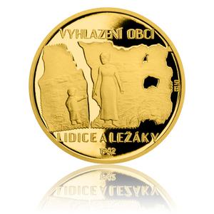 Niue / Gold Quarter Ounce 2017 Lidice and Ležáky - reverse photo