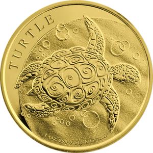 Niue / Gold Ounce 2022 Hawksbill Turtle - reverse photo