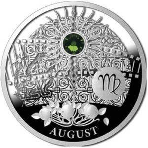 Niue / One Dollar Silver 2013 Magic Stones - August - reverse photo