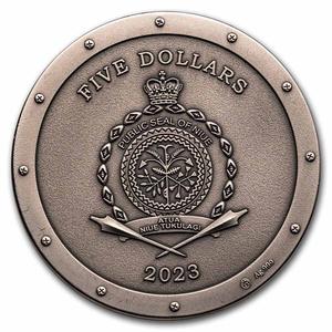 Niue / Silver Two Ounces 2023 Steampunk - Metal Wolf - obverse photo