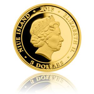 Niue / Five Dollars Gold 2015 Bedtime Stories - obverse photo