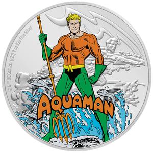 Niue / Silver Ounce 2020 Justice League - Aquaman - reverse photo
