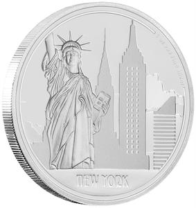 Niue / Silver Ounce 2017 Great Cities - New York - reverse photo