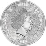 Silver Ounce 2016 Muonionalusta Meteorite: Photo Coin, Niue, Silver Ounce 2016 Muonionalusta Meteorite / thumbnail