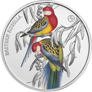 Niue / Silver Ounce 2023 Gould’s Birds - Eastern Rosella - reverse photo