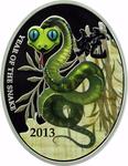 Niue / Silver Ounce 2013 Year of the Snake - Chinese Snake - reverse photo