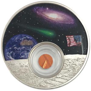Niue / Silver Ounce 2019 Moon Landing - reverse photo