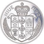 Five Dollars Silver 1992 John F. Kennedy: Photo Coin, Niue, Five Dollars Silver 1992 John F. Kennedy / thumbnail