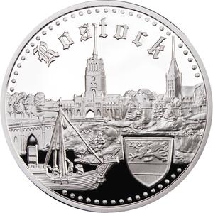 Niue / Silver Ounce 2011 Hanseatic Towns - Rostok - reverse photo