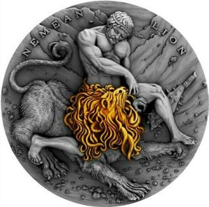 Niue / Silver Two Ounces 2018 Twelve Labours - Nemean Lion - obverse photo