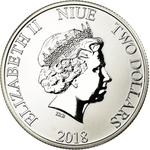 Silver Ounce 2018 Mickey Mouse: Photo Coin, Niue, Two Dollars 2018 Mickey Mouse / thumbnail