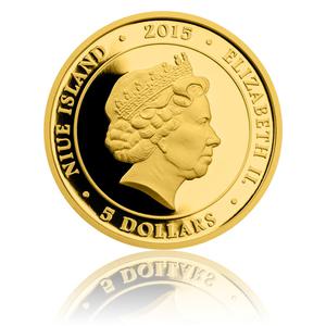 Niue / Five Dollars Gold 2015 Bob and Bobek - obverse photo